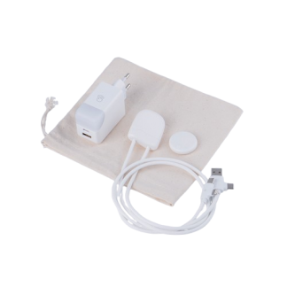 Pack de charge rapide personnalisable en aluminium et plastique recyclés - ICE-TAG TRACKER