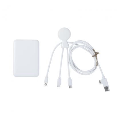 Pack De Charge Pour Voyage En Plastique Recyclé MR BIO PACK EPSILON Pack Blanc
