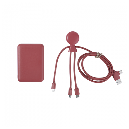 Pack De Charge Pour Voyage En Plastique Recyclé MR BIO PACK EPSILON Pack Rouge