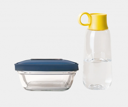Pack Gourde Et Lunch Box PACK STREET LUNCH GOBI Pack Avec Gourde Jaune