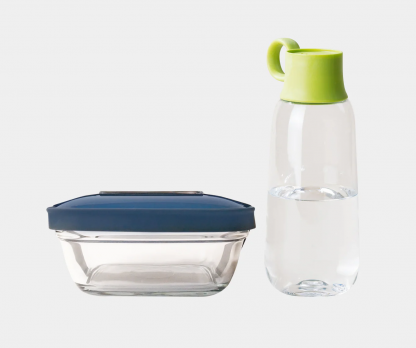 Pack Gourde Et Lunch Box PACK STREET LUNCH GOBI Pack Avec Gourde Vert Anis