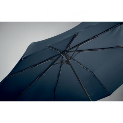 Parapluie Tempête Pliable En PET Recyclé Ø100cm SEATTLE Intérieur Bleu