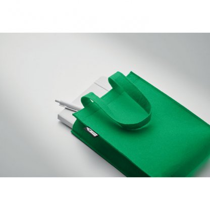 Petit Sac En Feutre PET Recyclé 17x6x22cm FELTOTE Détails Vert