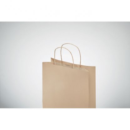 Sac Cadeau En Papier Recyclé 18x8x21cm PETIT Sac Naturel De Haut