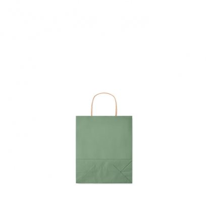 Sac Cadeau En Papier Recyclé 18x8x21cm PETIT Sac Vert Plié