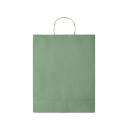 Sac Cadeau En Papier Recyclé 32x12x40cm GRAND Sac Vert Plié