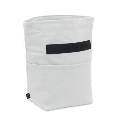 Sac Isotherme En Coton Et Polyester Recyclés 18x14x30 Cm RECOBA COLOUR Sac Blanc Ouvert