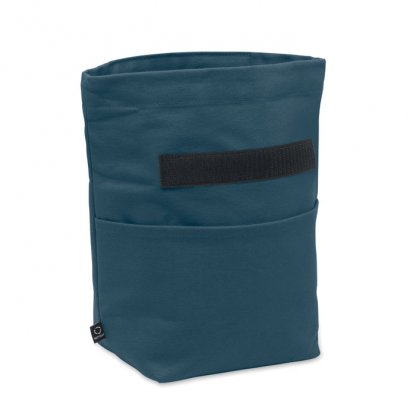 Sac Isotherme En Coton Et Polyester Recyclés 18x14x30 Cm RECOBA COLOUR Sac Bleu Ouvert
