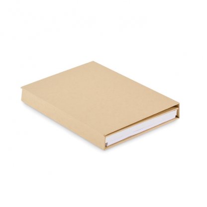 Set De Bureau Avec Couverture En Carton Recyclé CENOTE De Face Et Fermé