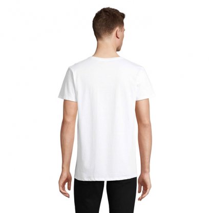 T Shirt Unisexe En Coton Et Coton Recyclé 150g CRUSADER UNISEXE T Shirt Blanc De Dos