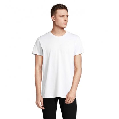 T Shirt Unisexe En Coton Et Coton Recyclé 150g CRUSADER UNISEXE T Shirt Blanc De Face