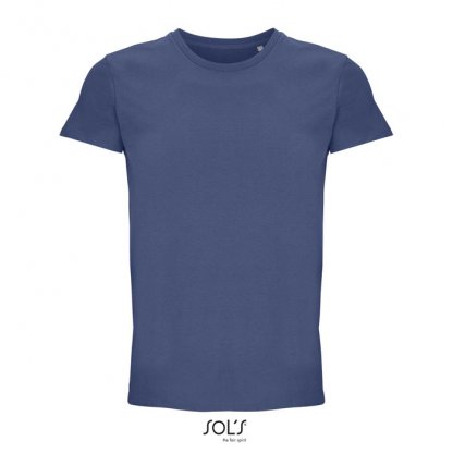 T Shirt Unisexe En Coton Et Coton Recyclé 150g CRUSADER UNISEXE T Shirt Bleu Jean De Face