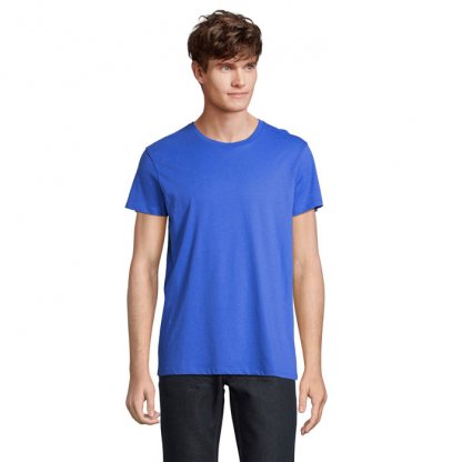 T Shirt Unisexe En Coton Et Coton Recyclé 150g CRUSADER UNISEXE T Shirt Bleu Roi De Face