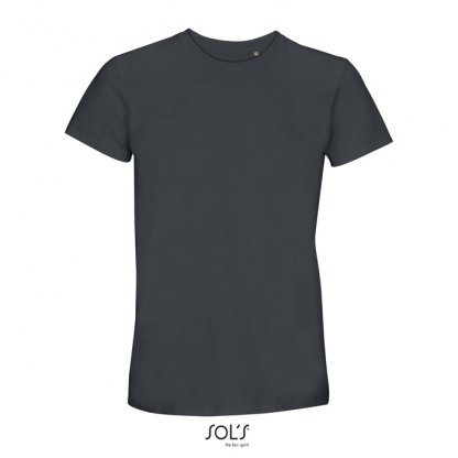 T Shirt Unisexe En Coton Et Coton Recyclé 150g CRUSADER UNISEXE T Shirt Gris Anthracite De Face