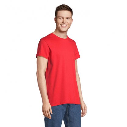 T Shirt Unisexe En Coton Et Coton Recyclé 150g CRUSADER UNISEXE T Shirt Rouge De Côté