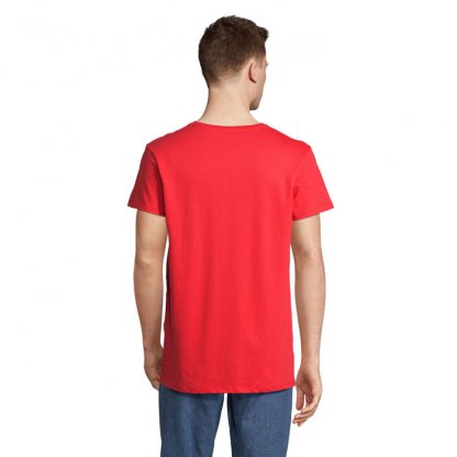 T Shirt Unisexe En Coton Et Coton Recyclé 150g CRUSADER UNISEXE T Shirt Rouge De Dos