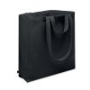 Tote Bag En Coton Et Polyester Recyclés 380g GAVE COLOUR Sac Noir Tote Bag En Coton Et Polyester Recyclés 380g GAVE COLOUR Sac Noir