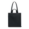 Tote Bag En Coton Et Polyester Recyclés 380g GAVE COLOUR Sac Noir De Dos Avec Double Anse Tote Bag En Coton Et Polyester Recyclés 380g GAVE COLOUR Sac Noir De Dos Avec Double Anse
