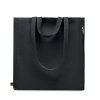 Tote Bag En Coton Et Polyester Recyclés 380g GAVE COLOUR Sac Noir De Face Tote Bag En Coton Et Polyester Recyclés 380g GAVE COLOUR Sac Noir De Face