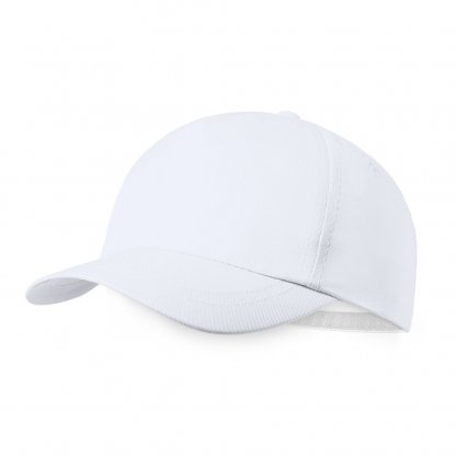 Casquette Enfant En PET Recyclé 5 Pans RICK Blanche Pub