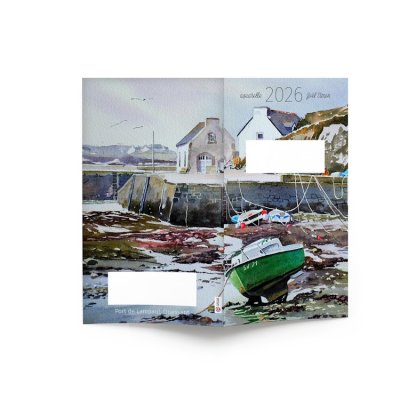 Mini Agenda De Bureau Souple 9,5x16,5cm ÉCO POCHE COULEUR Bretagne 2