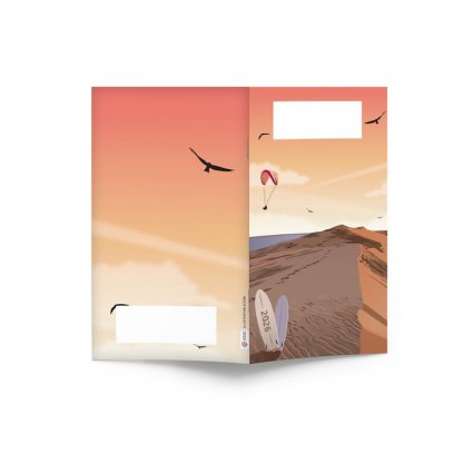 Mini Agenda De Bureau Souple 9,5x16,5cm ÉCO POCHE COULEUR Coucher De Soleil