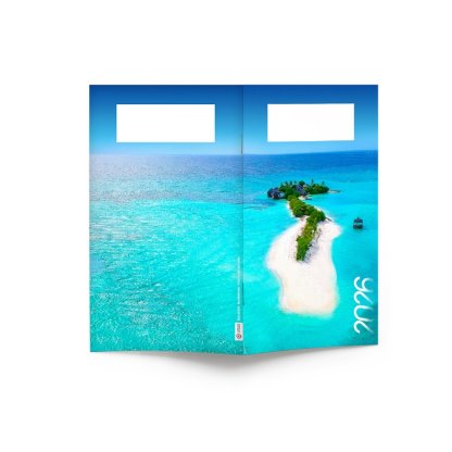 Mini Agenda De Bureau Souple 9,5x16,5cm ÉCO POCHE COULEUR Mer