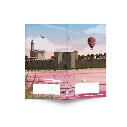 Mini Agenda De Bureau Souple 9,5x16,5cm ÉCO POCHE COULEUR Montgolfière