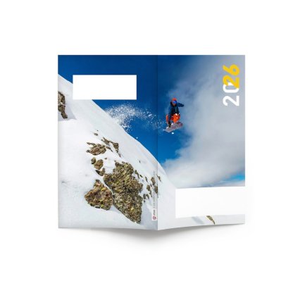 Mini Agenda De Bureau Souple 9,5x16,5cm ÉCO POCHE COULEUR Snowboard