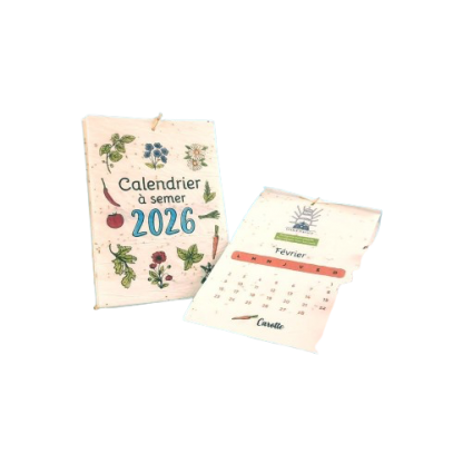 Calendrier A6 Papier Graines 13 Pages MON CALENDRIER BIO Photo Principale