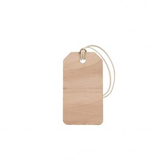 Étiquette bois bagage ou boutique personnalisable - FLIGHT