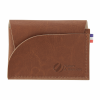 Porte Monnaie En Cuir Végétal MARIA Cognac Avec Marquage En Creux Porte Monnaie En Cuir Végétal MARIA Cognac Avec Marquage En Creux