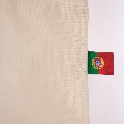 Tote Bag En Coton Naturel 150g 37x41cm LISBOA Zoom Drapeau