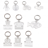 Porte Clés Rigide Sur Mesure En Plastique PMMA Recyclé Classique Exemple Modèles Transparent