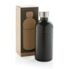 Bouteille Pour Boisson Gazeuse En Inox Recyclé 800ml Noir Avec Boite