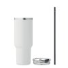 Bouteille Isotherme En Inox Recyclé 1200ml SUMA Blanc Décomposition