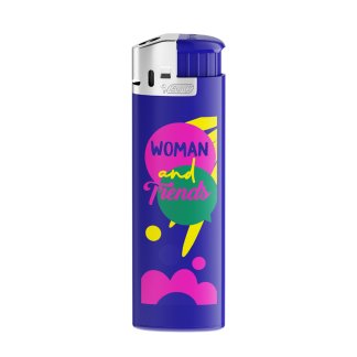 briquet électronique chromé bic j38