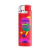 Briquet Publicitaire BIC électronique Chromé BIC J38 Rouge Avec Marquage