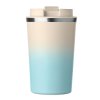 Gobelet Isotherme En Inox Recyclé 350ml BRACE GRADIENT Bleu Deuxième Face