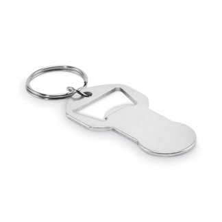 porte clés promotionnel en aluminium recyclé clave