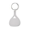 Porte Clés En Aluminium Recyclé KEPAD Argenté Vue De Face