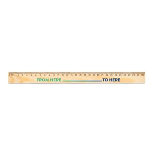 règle en bois de 30 cm wesley 30