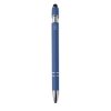 Stylo à Bille à Bouton Poussoir En Aluminium SIPARO Bleu De Face