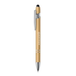 stylo à bille à bouton poussoir en aluminium siparo