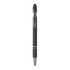 Stylo à Bille à Bouton Poussoir En Aluminium SIPARO Noir De Dos