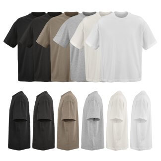 t shirt oversize mixte en coton bio 240g paloma