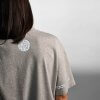 T Shirt Oversize Mixte Avec Logo En Coton Bio 240g PALOMA Marquage épaule