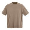 T Shirt Oversize Mixte Avec Logo En Coton Bio 240g PALOMA Marron