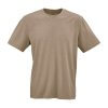 T Shirt Mixte Personnalisé En Coton Bio Made In Europe 140g TAMARIZ Marron Clair