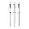 Stylo Bille 3 Couleurs + Porte Mine Publicitaire En Plastique Recyclé Bic 4 Colours 3+1 Inspire Eco Blanc, Sans Marquage